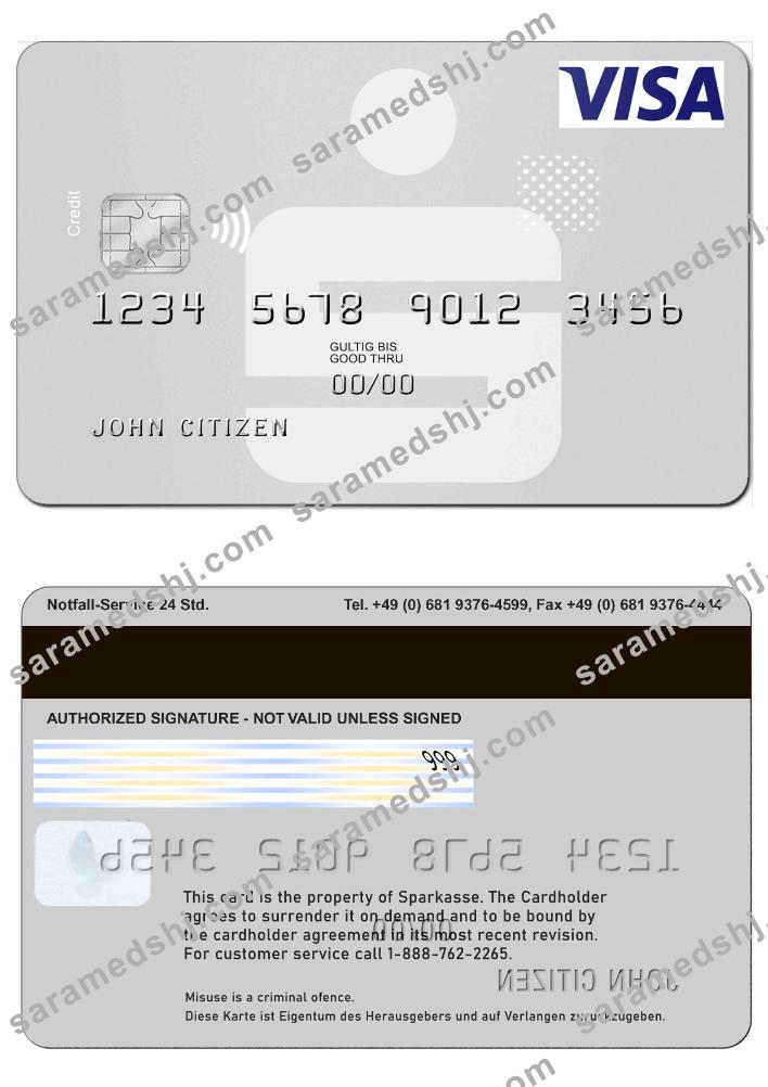 Germany Sparkasse visa card